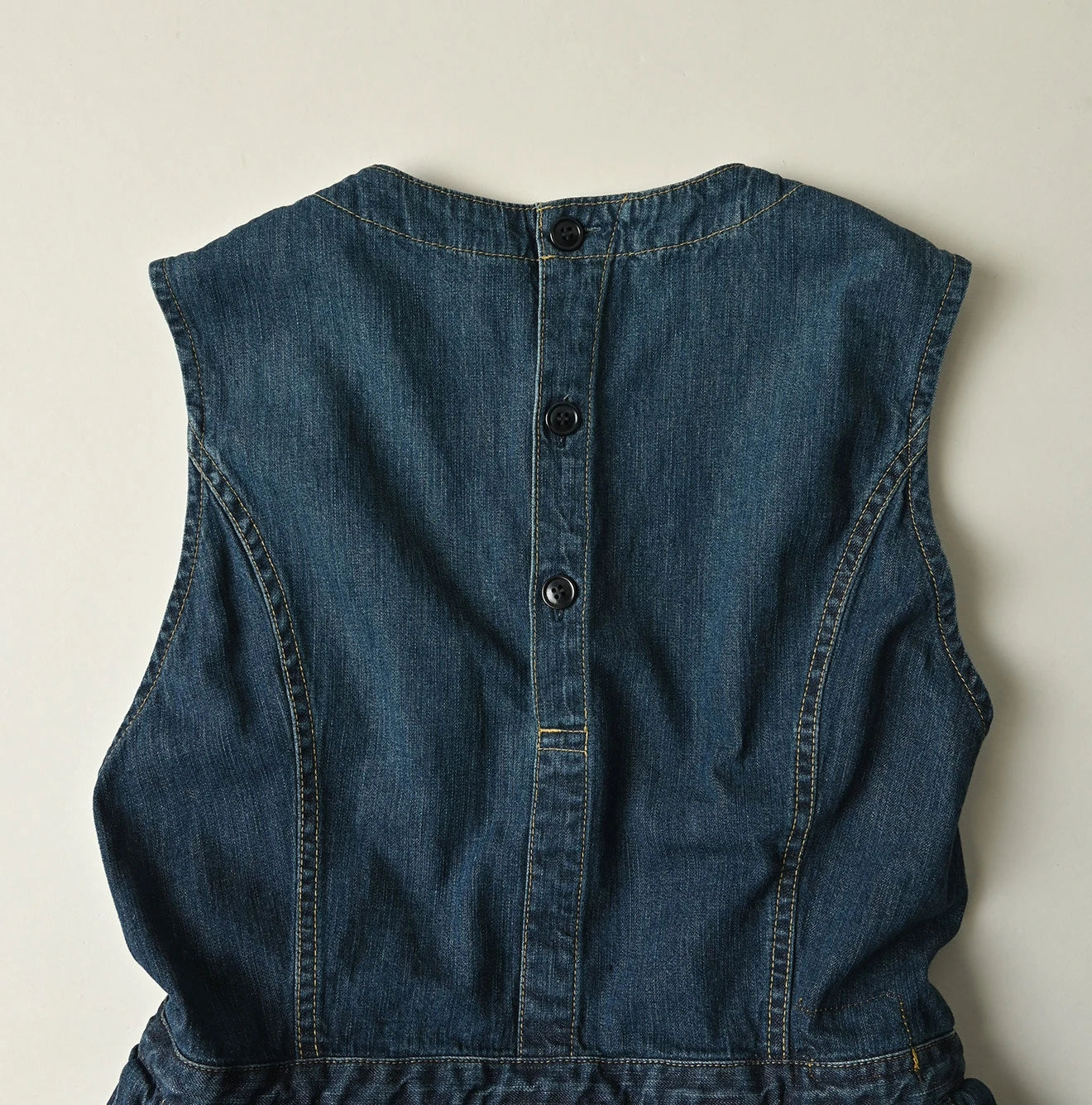 Mugihiko Denim Wrap Dress Zyu Detail