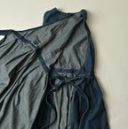 Mugihiko Denim Wrap Dress Zyu Detail