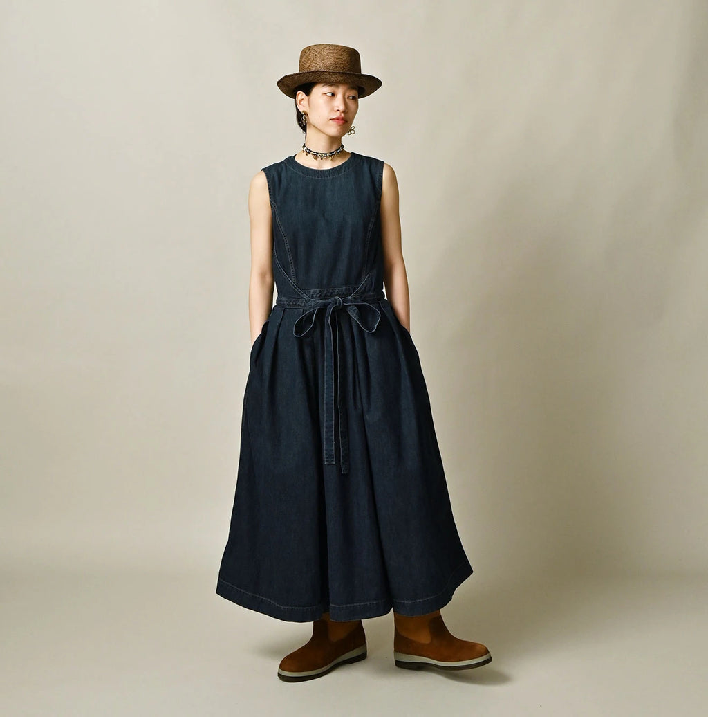 Mugihiko Denim Wrap Dress Zyu