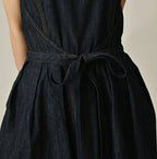 Mugihiko Denim Wrap Dress Nou Detail