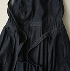 Mugihiko Denim Wrap Dress Nou Detail