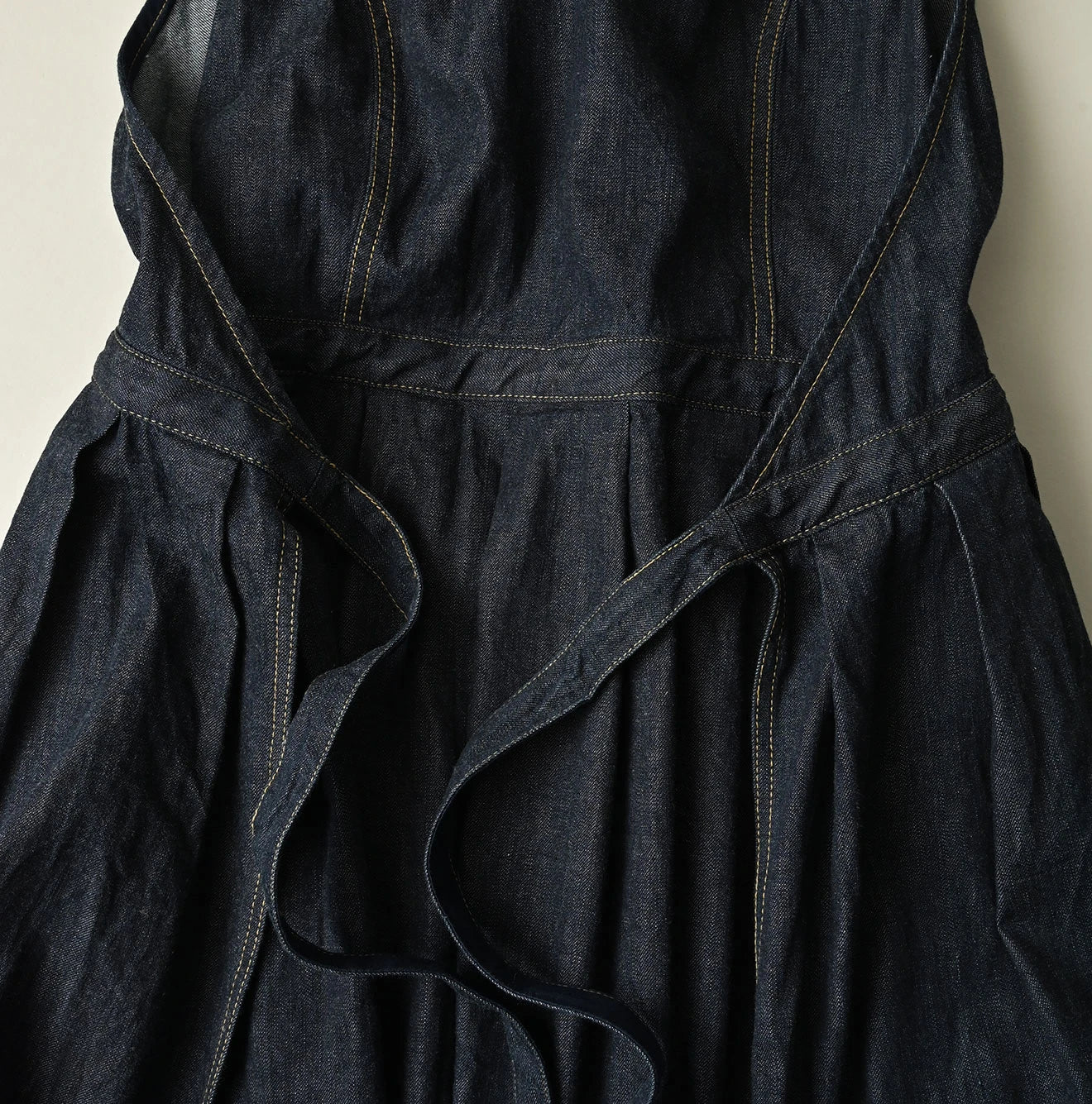 Mugihiko Denim Wrap Dress Nou Detail