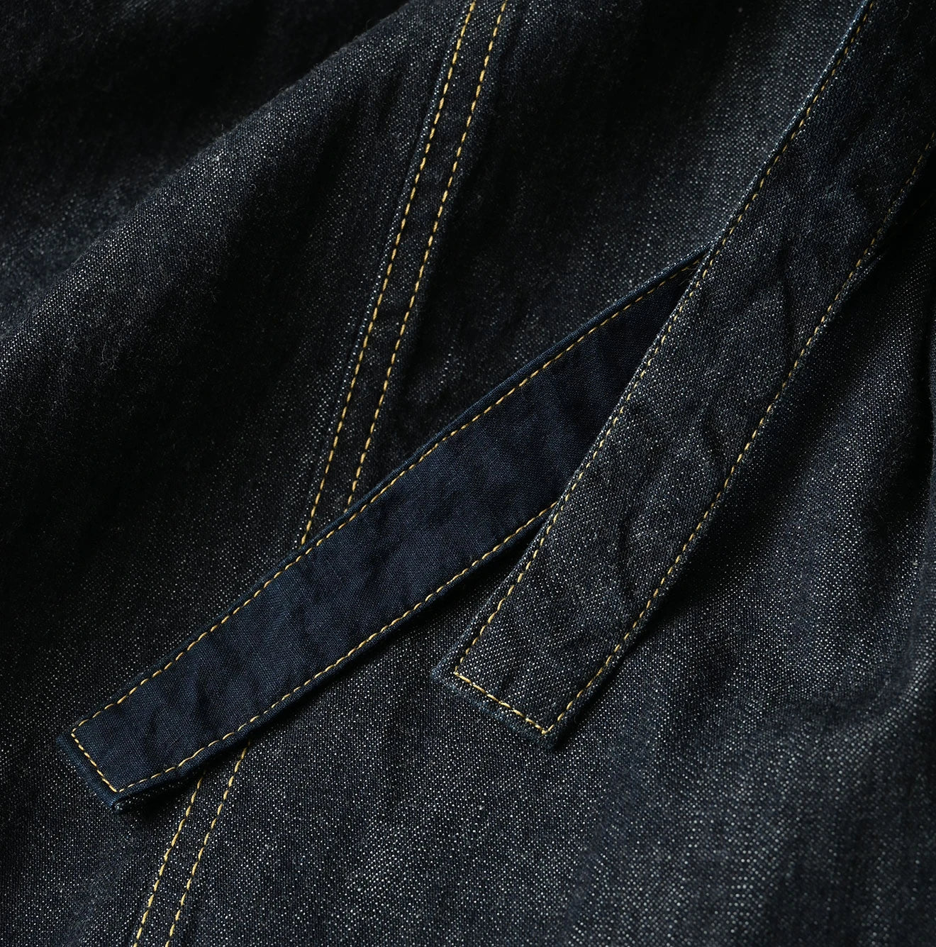 Mugihiko Denim Wrap Dress Nou Detail