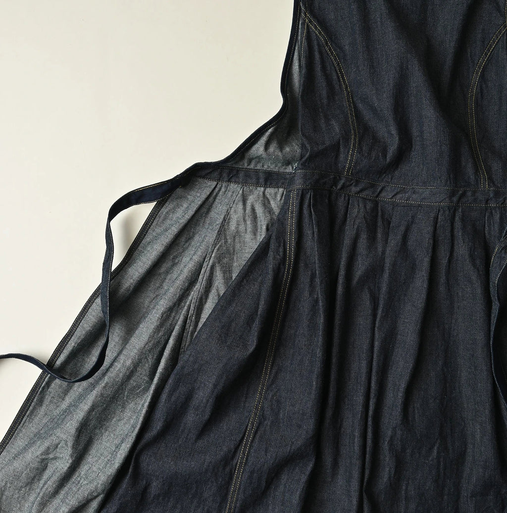 Mugihiko Denim Wrap Dress Nou Detail