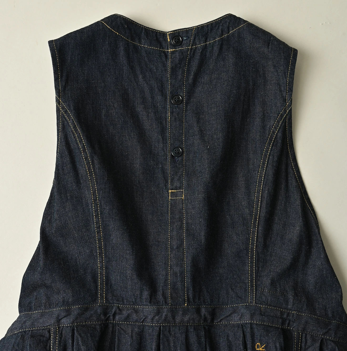 Mugihiko Denim Wrap Dress Nou Detail