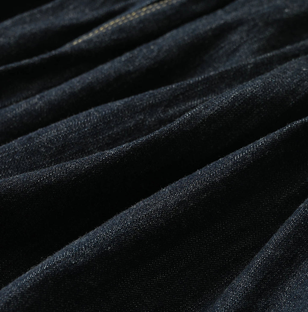 Mugihiko Denim Wrap Dress Nou Detail