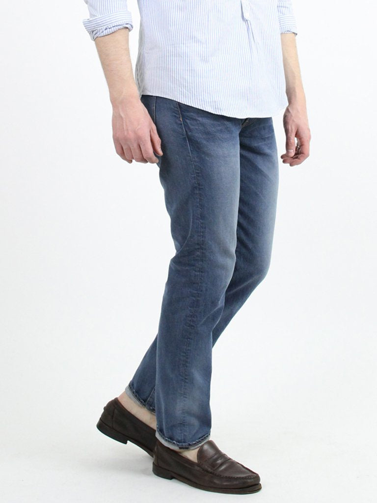Hikohime Distressed Cotton Denim Pants