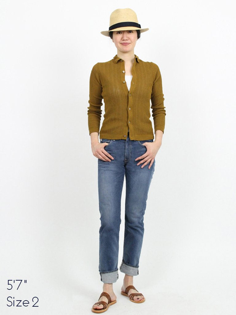 Hikohime Distressed Cotton Denim Pants