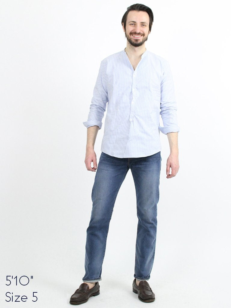 Hikohime Distressed Cotton Denim Pants