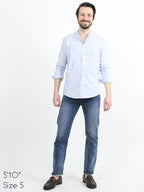 Hikohime Distressed Cotton Denim Pants