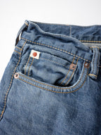 Hikohime Distressed Cotton Denim Pants