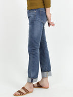 Hikohime Distressed Cotton Denim Pants