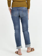 Hikohime Distressed Cotton Denim Pants