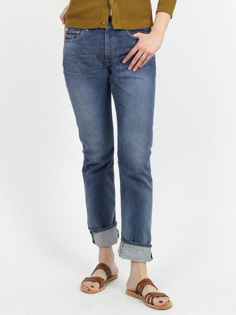 Hikohime Distressed Cotton Denim Pants