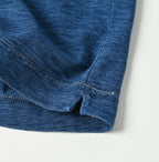 Indigo Tenjiku 908 Ocean T-shirt Dash Indigo Zyu Detail