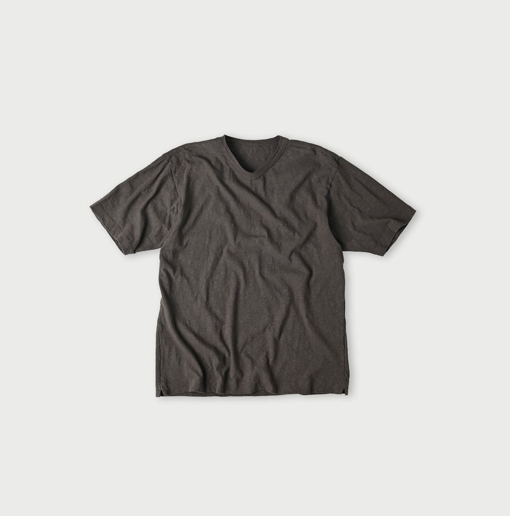 4545 Tenjiku 908 V-neck T-shirt Earth Brown