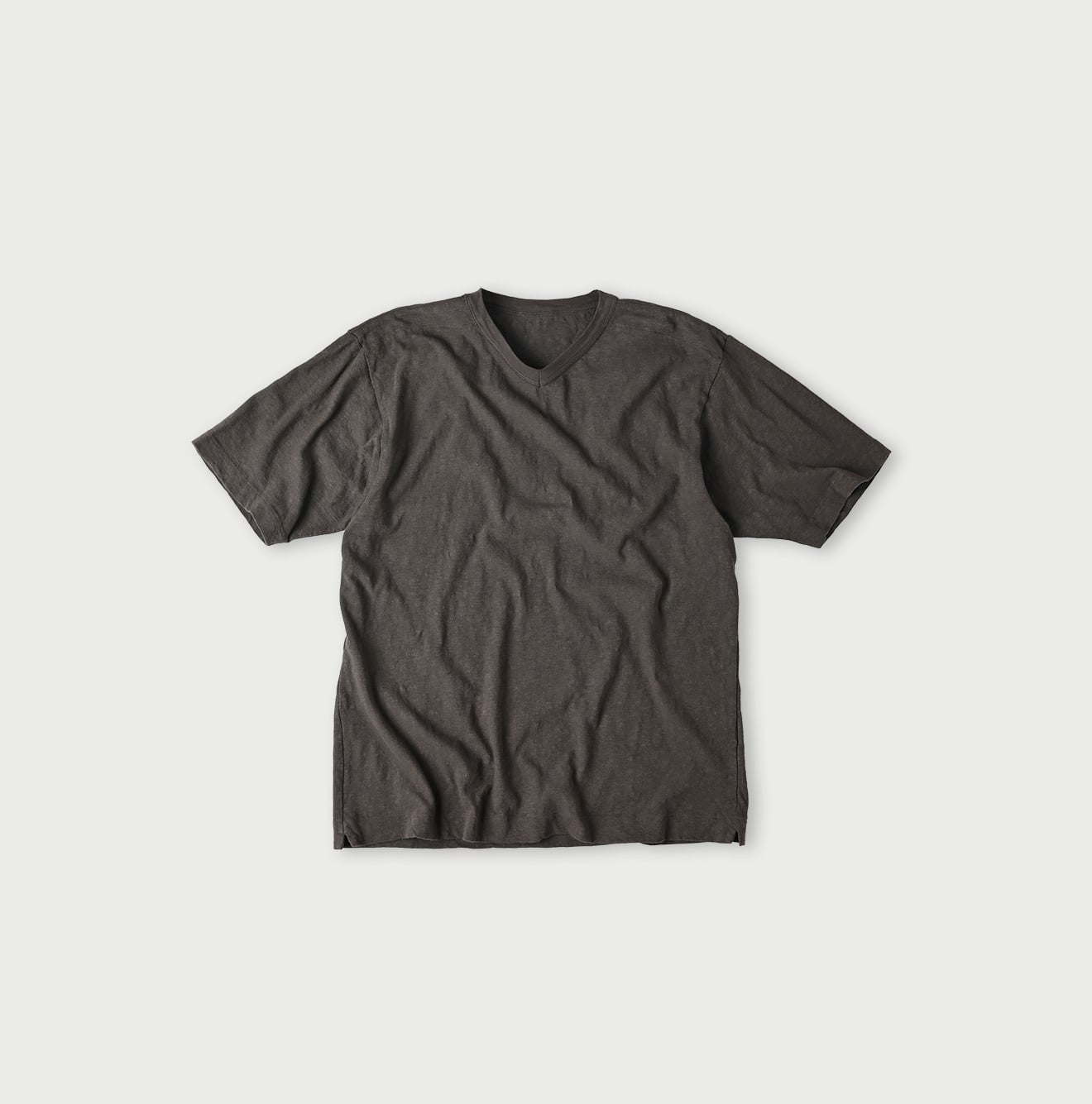 4545 Tenjiku 908 V-neck T-shirt Earth Brown