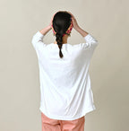 Tenjiku Big Slit T-shirt Female Model