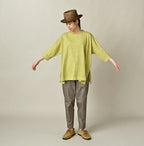 45 Plant Dyed Tenjiku Big Slit T-shirt