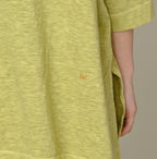 45 Plant Dyed Tenjiku Big Slit T-shirt Detail