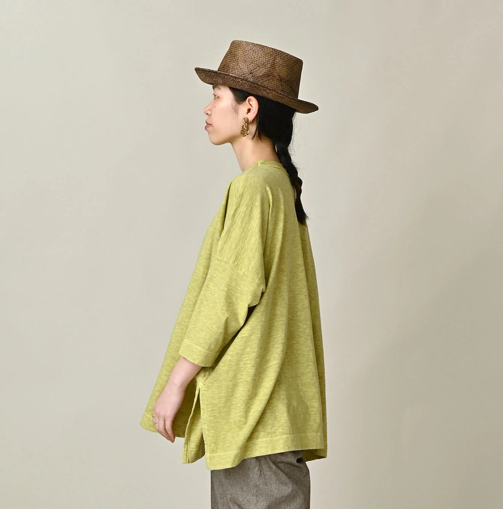45 Plant Dyed Tenjiku Big Slit T-shirt