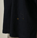 Indigo Tenjiku Big Slit T-shirt Detail