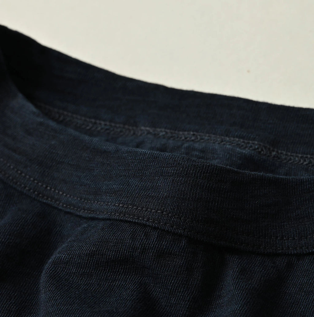 Indigo Tenjiku Big Slit T-shirt Detail