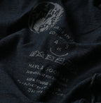 Indigo Tenjiku Big Slit T-shirt Detail