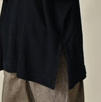 Indigo Tenjiku Big Slit T-shirt Detail