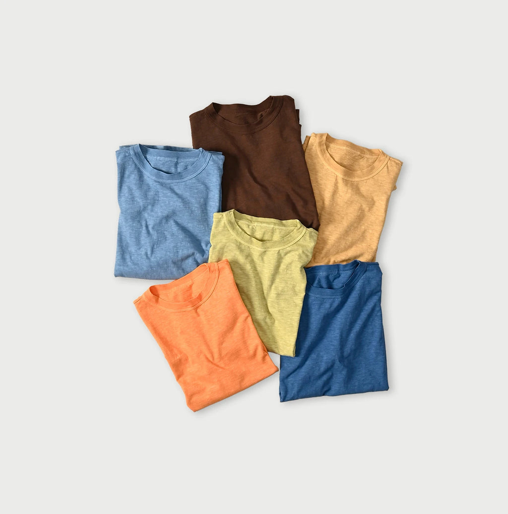 Plant Dyed Tenjiku 908 Ocean T-shirt