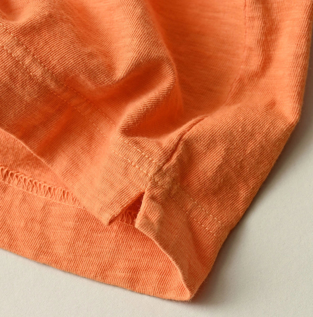 Plant Dyed Tenjiku 908 Ocean T-shirt Detail