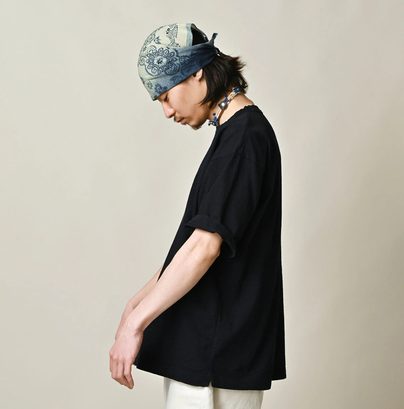 Indigo Tenjiku 908 Ocean T-shirt Male Model