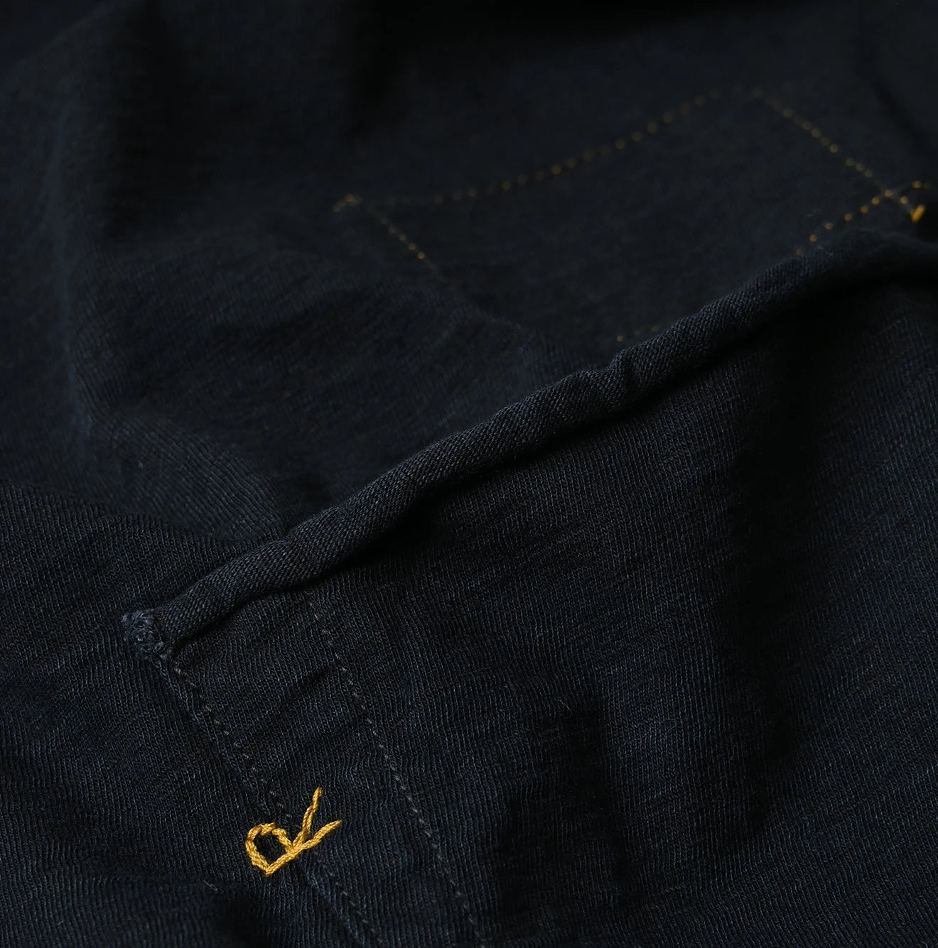 Indigo Tenjiku 908 Ocean T-shirt Detail