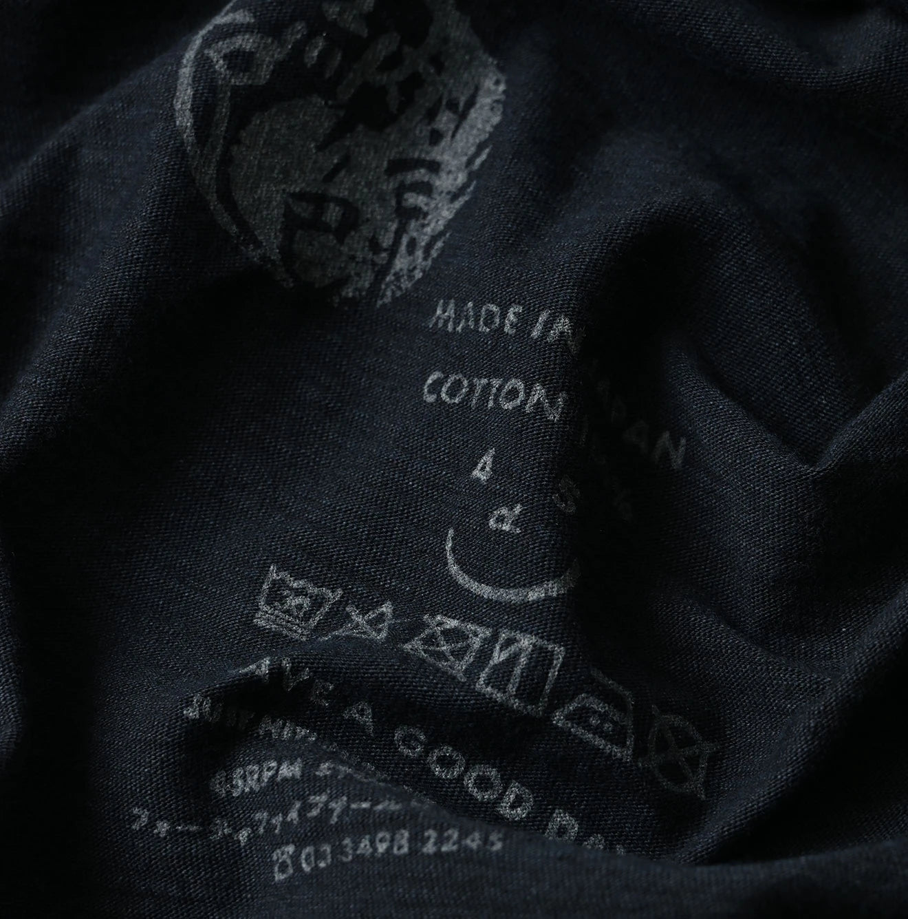 Indigo Tenjiku 908 Ocean T-shirt Detail