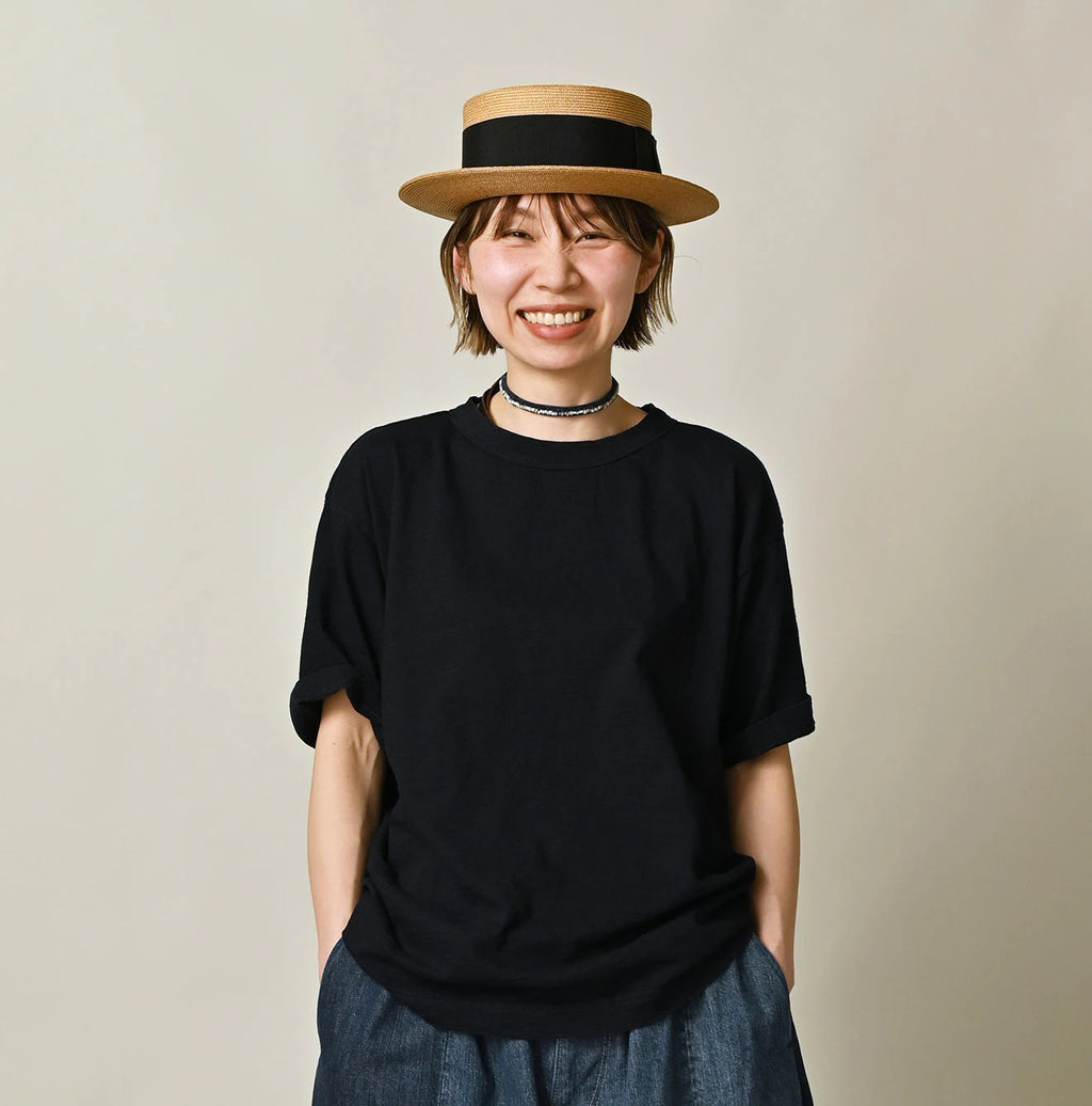 Indigo Tenjiku 908 Ocean T-shirt Female Model