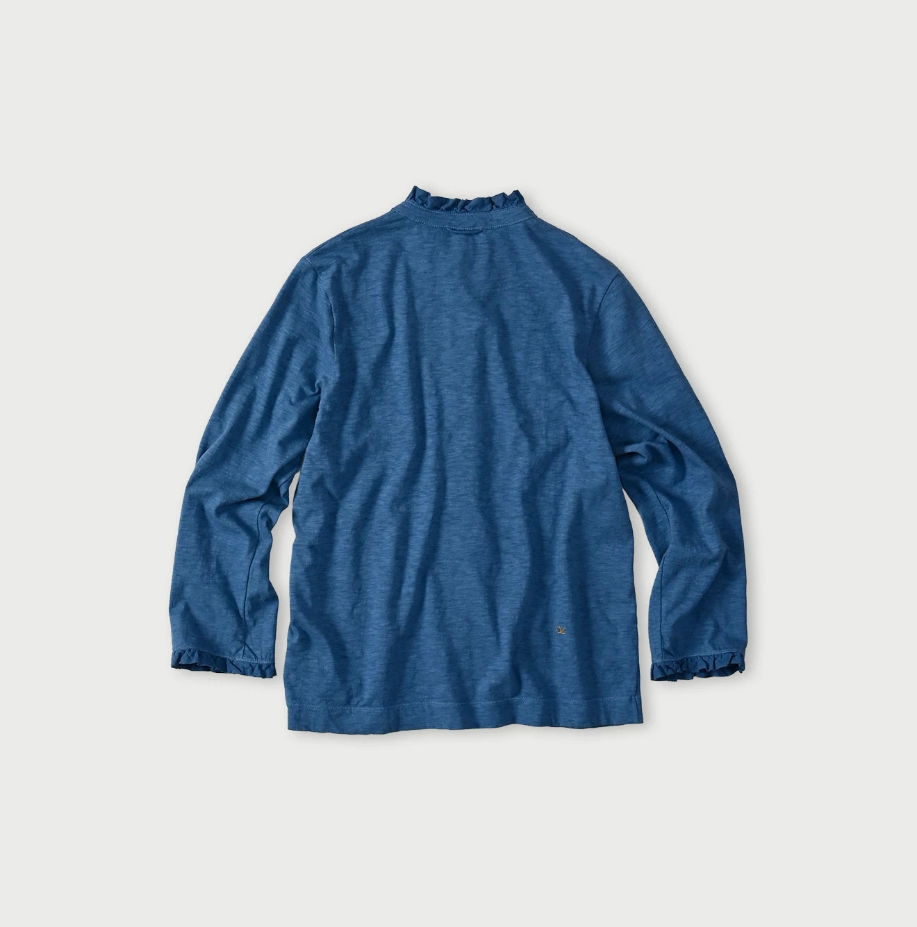 45 Plant Dyed Tenjiku Frill Square Cardigan Back