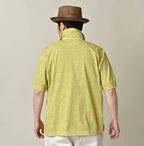 45 Plant Dyed Tenjiku 908 Polo Shirt Male Model