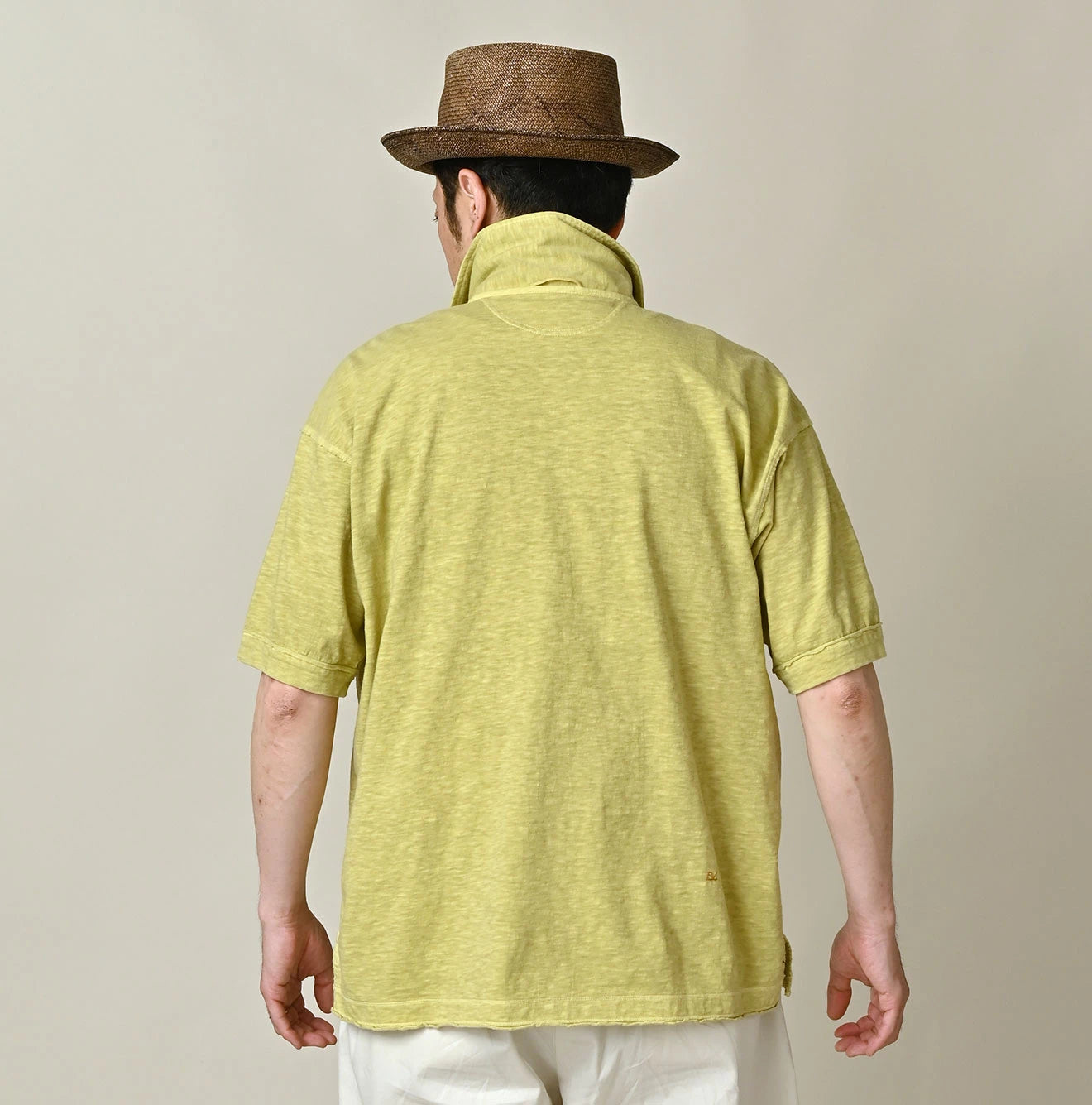 45 Plant Dyed Tenjiku 908 Polo Shirt Male Model