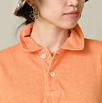 45 Plant Dyed Tenjiku 908 Polo Shirt Detail