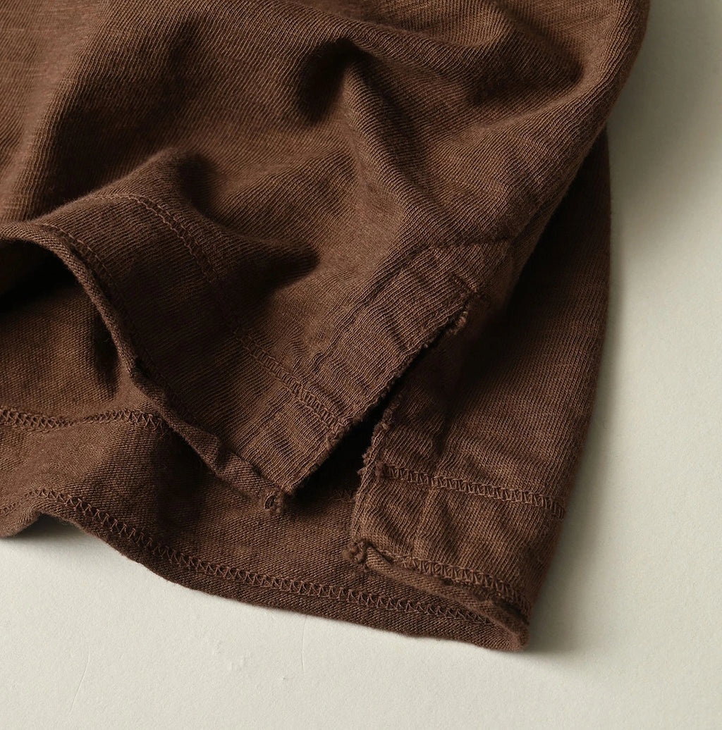 45 Plant Dyed Tenjiku 908 Polo Shirt Detail