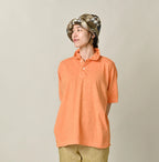 45 Plant Dyed Tenjiku 908 Polo Shirt Female Model