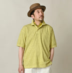 45 Plant Dyed Tenjiku 908 Polo Shirt Male Model