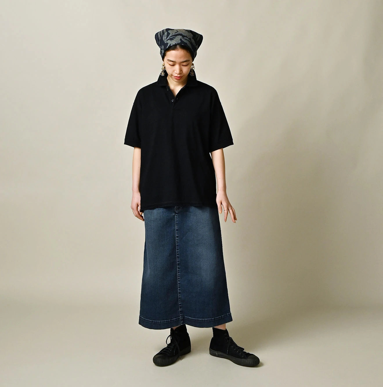 Indigo Tenjiku 908 Polo Shirt Female Model