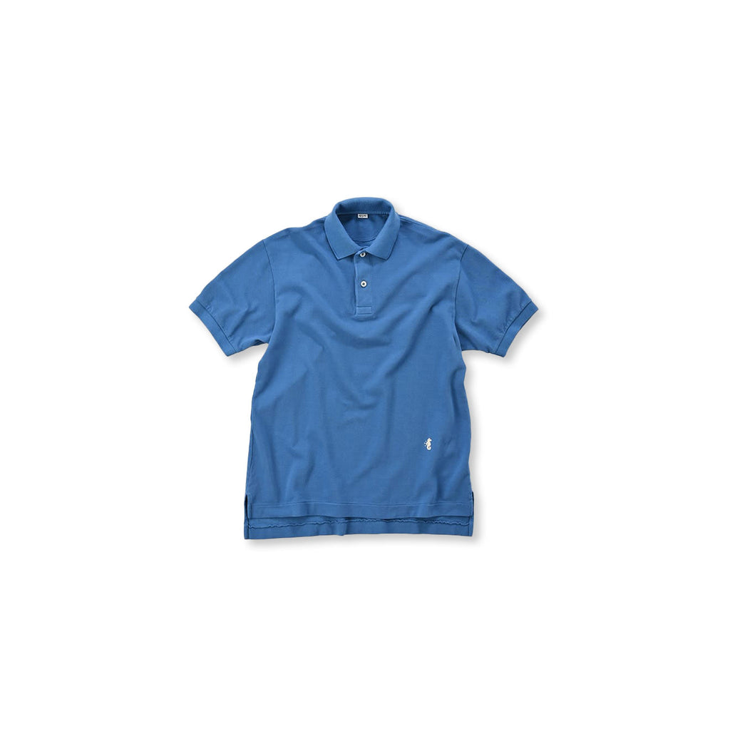 Supima Cotton Kanoko Loafer Polo Hayama Blue