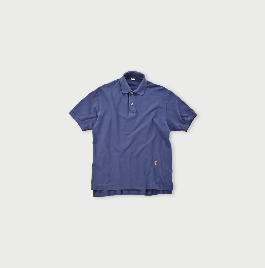 Supima Cotton Kanoko Loafer Polo Royal Blue