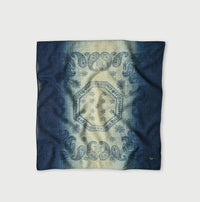 Indigo Supima Selvage Spring Mist Bandana