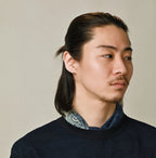 Indigo Supima Selvage Spring Mist Bandana