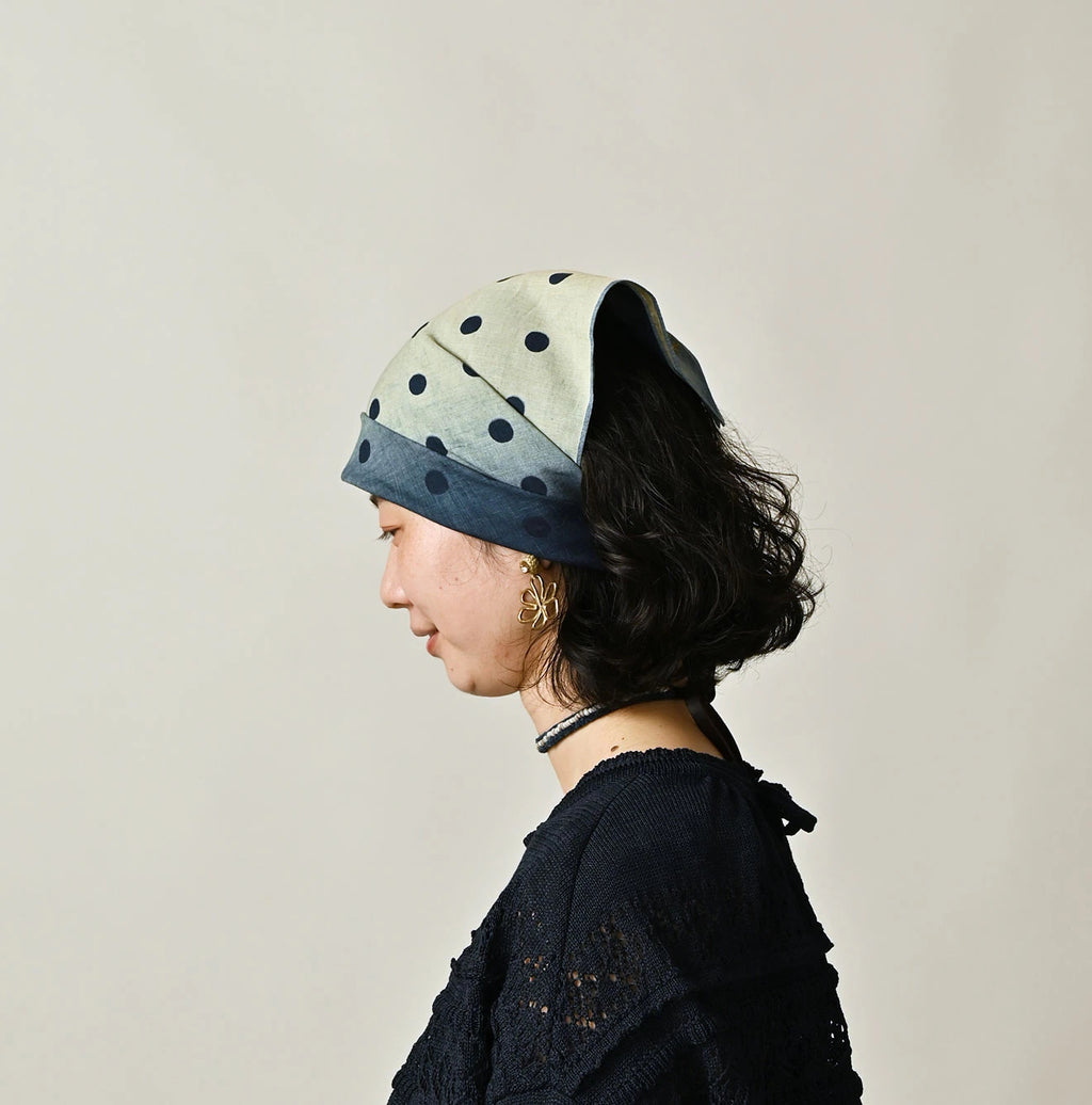 Indigo Supima Selvage Spring Mist Bandana
