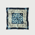 Indigo Gauze Flower Storm Bandana