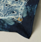 Indigo Gauze Flower Storm Bandana